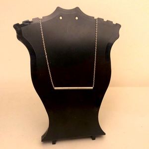 🔥 5/$50 🔥 Minimalist Delicate Silver Bar Tube Necklace